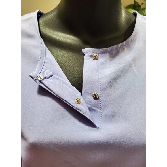 East Essence Blue Polyester Plain Koshibo Long Sleeve Knee Length Abaya Dress XL - Picture 7 of 11